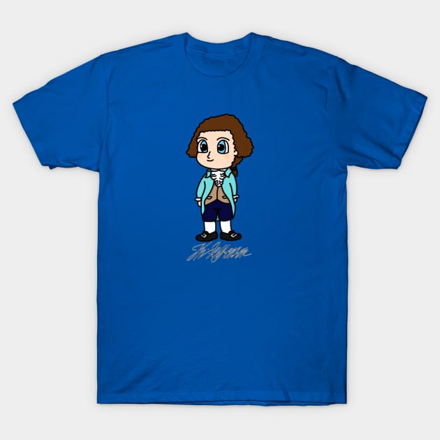 Chibi Thomas Jefferson 2 (Small Print) T-Shirt by Aeriskate